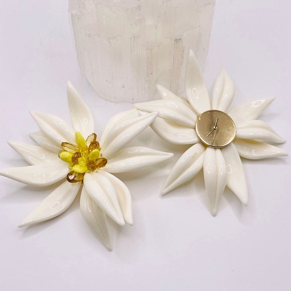 Zara Beaded Flower Earrings - Picture 6 of 6